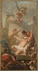 Szene aus dem Martyrium des heiligen Andreas, 1758